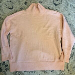 Women's Pink Turtleneck Sweater Size L